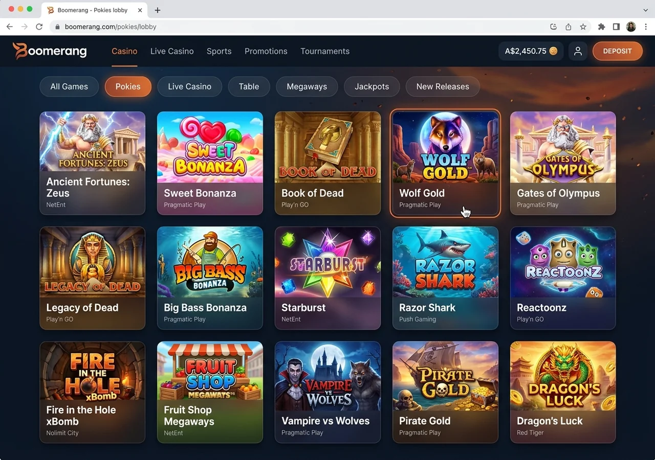 Game library at Boomerang – Boomerang